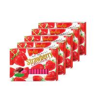 5盒装明治 meiji草莓巧克力盒120g*5盒