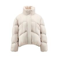 君羽羽绒服女24年700蓬【白鹅绒】时尚短款立领鹅绒服SD62066 浅杏 L 110-120斤