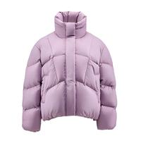 君羽羽绒服女24年700蓬【白鹅绒】时尚短款立领鹅绒服SD62066 黛紫 L 110-120斤