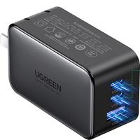 UGREEN 绿联 CD244 氮化镓充电器 双Type-C/USB-A 65W 黑色