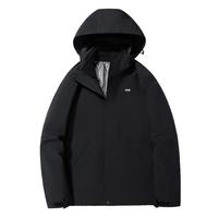 【FN-14】JEEP SPIRIT秋冬户外运动夹克女防风防水登山服男外套 JP613黑白拼-单层薄款