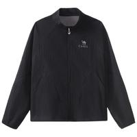 骆驼（CAMEL）男装防晒衣女款遮阳透气钓鱼服速干防紫外线外套 5090  XXL 幻影黑，女 2XL