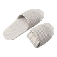 漫巴厘可折叠一次性拖鞋家居出差凉拖鞋浴室旅行静音洗澡抗菌沙滩鞋 灰色 42-43
