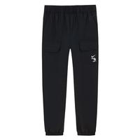 NIKE 3BRAND 耐克男童梭织长裤2025春季儿童休闲运动裤 正黑色 120 /56 【身高110-116cm】