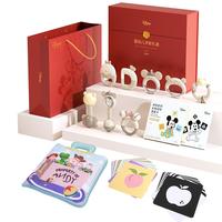 迪士尼 新生儿礼盒婴儿玩具布书摇铃高档满月礼用品0-6个月