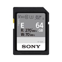 索尼(SONY)相机SD存储卡 佳能 尼康 松下 索尼微单\/单反相机内存卡 4K视频卡 64G 270MB/S 索尼SD卡 标配