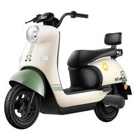 移动端、京东百亿补贴：新日 SUNRA 电动摩托车丽曼续航70公里60V20AH天能铅酸电池大容量成人代步轻便超长续航烟灰绿