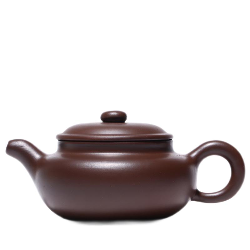 红铁普 宜兴紫砂壶宜兴手工原矿紫泥仿古茶壶礼盒套装茶具1壶4杯 220ml紫泥仿古壶礼盒套装