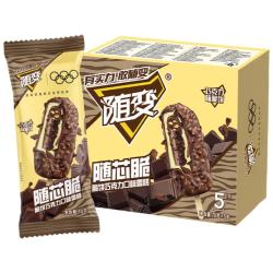 蒙牛 随变随芯脆脆饼巧克力味雪糕70g*5支/冰淇淋