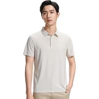 罗蒙 7A抗菌短袖Polo衫男翻领中青年夏季凉感防晒商务上衣1666深蓝190 190（175-195斤）