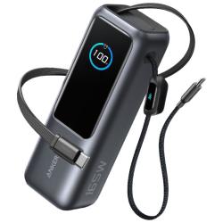 Anker 165W超级快充 移动电源 伸缩双线  25000mAh 锖色