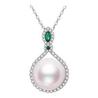 VENUS ADELINE 时尚珍珠品牌VA 祖母绿珍珠项链