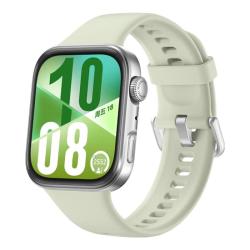 华为 WATCH FIT 4 智能手表 43mm 草木绿氟橡胶表带