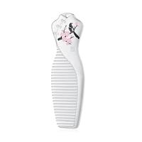 茂林銀樓银梳子999足银发梳 云南雪花银梳 熟银创意旗袍古装发梳  孔雀银梳