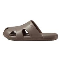 朴西夏季花园包头凉拖鞋女居家eva可外穿防滑不臭脚洞洞鞋男 棕色 36-37