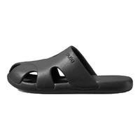 朴西夏季花园包头凉拖鞋女居家eva可外穿防滑不臭脚洞洞鞋男 黑色 44-45