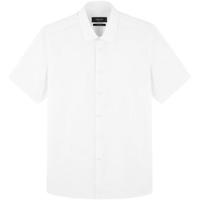 雅戈尔 短袖衬衫男白色丝免烫衬衫