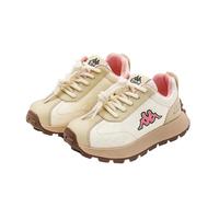 Kappa Kids背靠背卡帕童鞋秋季儿童时尚百搭跑步鞋轻便男 米粉 33