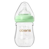 欧贝妮 防胀气 婴儿奶瓶  1-3个月 绿色 150ml