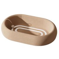 阿柴与猫椭圆剑麻绳猫抓板猫窝一体耐抓磨爪板不易掉屑加高超大60cm