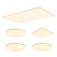 雷士照明（NVC）LED吸顶灯现代客厅书房卧室灯饰满天星金边AI调光灯具三室两厅