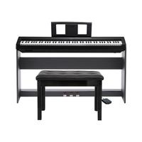 雅马哈(YAMAHA)电钢琴P48B专业便携88键重锤键盘初学家用儿童教学数码钢琴P48 P48B+木架三踏板+全套礼包