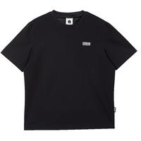 杰克·琼斯（JACK&JONES）25年男装短袖t恤男士夏季纯色简约高端半袖【40支】三防科技面料 E40黑色 常规 XL