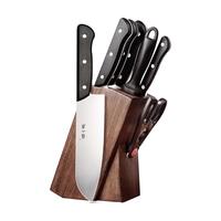 黑金刚套刀七件套菜刀套装刀具组合装厨房菜刀七件套厨房套刀