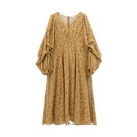 MOUSSY 南法度假风碎花浪漫优雅连衣裙028HSZ30-1701 070米色 M 00002/M