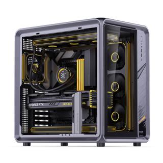 乔思伯 BO400 支持RGB光控 ATX铝制机箱 灰色