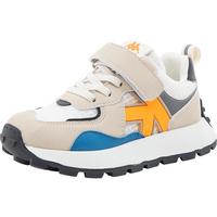 Kappa Kids卡帕24年春款儿童鞋男童女童轻便休闲运动老爹跑鞋子 米色 30 适合脚长18.5cm