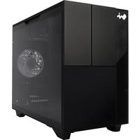 INWIN迎广F3黑色 游戏电脑台式机箱 支持MATX主板/可背插/水冷/长显卡 标配ARGB风扇/20GbpsType-C