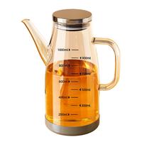 玻璃油壶油瓶厨房家用酱油醋调料瓶装油的容器不挂油不锈钢大油罐