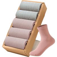 北极绒（6双装）长袜子女秋冬中筒袜春秋款ins潮堆堆袜日系夏季女士长筒 6双混色 均码