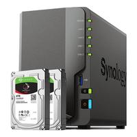 群晖(Synology)DS224+搭配2块希捷(Seagate)8TB酷狼IronWolf ST8000VN004硬盘套装