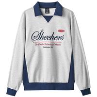 斯凯奇(Skechers)秋季中性针织套头卫衣百搭时尚L424U006