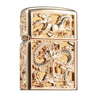 ZORRO佐罗煤油打火机龙年仿珐琅鸿运当头老式 盔甲龙马精神