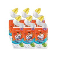 威猛先生（Mr Muscle）洁厕液750g洁厕灵厕所马桶除臭除菌蓝泡泡洁厕宝清洁剂留香去异味 【柠檬草香】洁厕剂 750g*6瓶