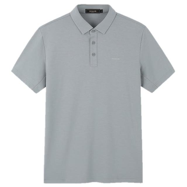 雅戈尔 男士夏季汉麻抗菌舒适透气短袖polo衫