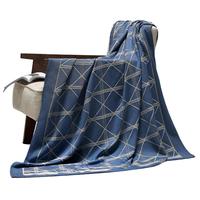 水星家纺毛毯针织毯夏季空调毯沙发毯盖毯便携锁温单人毯子130cm×170cm