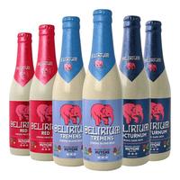 DELIRIUM 粉象 啤酒组合装 330ml*6瓶（粉象给劲樱桃啤酒330ml*2瓶+深粉象啤酒330ml*2瓶+浅粉象啤酒330ml*2瓶）