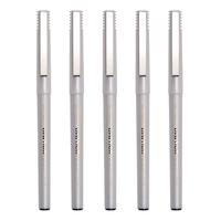 三菱（uni）UB-125黑色直液式走珠笔高颜值0.5mm黑笔签字笔商务办公笔办公用品文具套装 5支