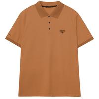 珈仕达(CARSYDA)【凉感】男装夏季多彩美式廓形短袖Polo衫 可可啡 XL (52) 180/100A