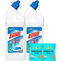 超威洁厕灵马桶去垢洁厕剂洁厕液洁厕精厕所清洁剂去异味除菌去污 【强效去垢】 500g 2瓶