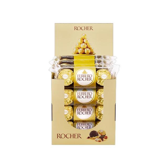 PLUS会员：费列罗 榛果巧克力 3粒*16条 48粒600g 零食 伴手礼喜糖 年货礼盒