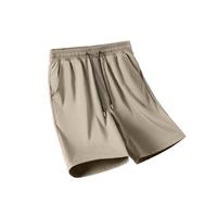 JEANSWEST LIFE真维斯冰丝短裤男夏季外穿跑步速干五分裤男生运动休闲中裤潮 中灰 /纯色 5XL 【230-250斤】