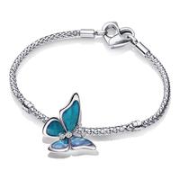 潘多拉（PANDORA）蝶梦成真手链套装蓝色蝴蝶梦想希望力量转运 多色 16CM