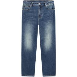 gxgjeans 【限时五折】 美式经典水洗直筒牛仔裤 蓝色