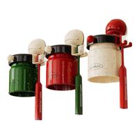 诺室牙膏牙刷置物架磁吸刷牙漱口杯子吸盘壁挂式免打孔洗漱杯1家3口装 磁吸牙刷漱口杯架-3件装