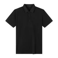 夏季时尚简约纯色休闲舒适透气短袖polo衫男